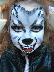 face wolf husky painting maremi grudnia