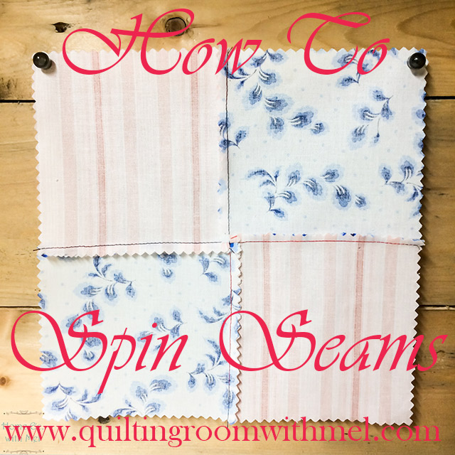 how to spin quilt seams