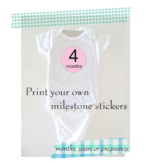 Monthly Photos-Free Printable Month Stickers Roundup