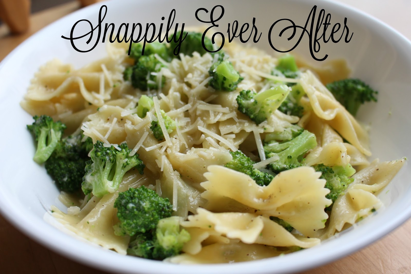 Snappily Ever After Broccoli and Bow Tie Pasta