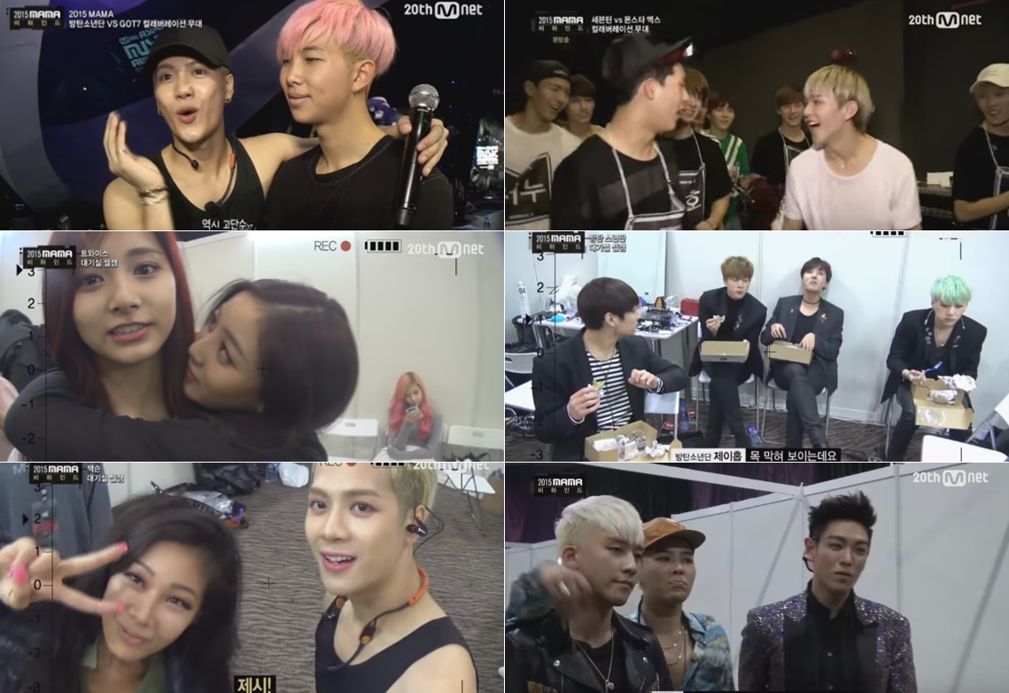 Watch fun idol interactions on behind-the-scenes of MAMA 2015! | Daily