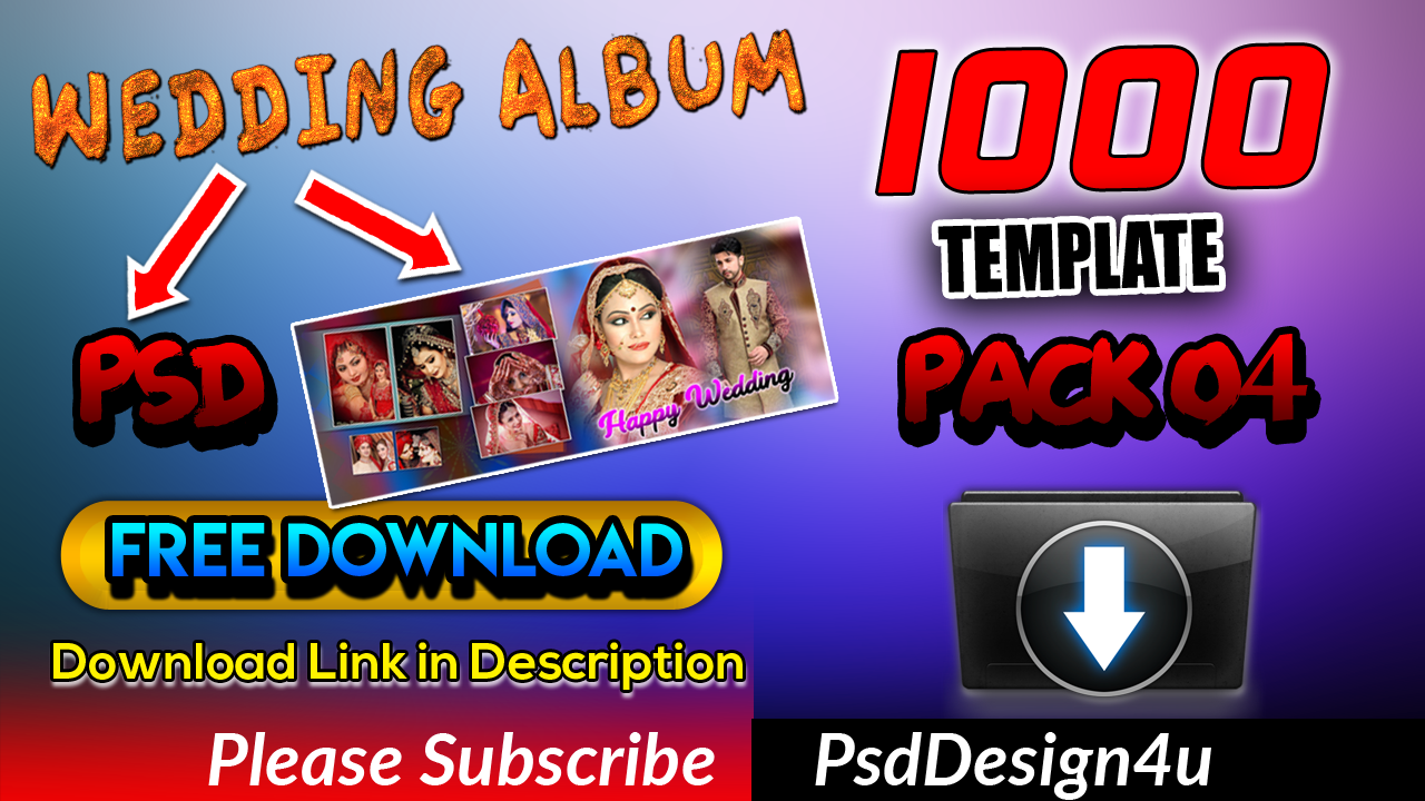 Download 12 36 Wedding Album 12x36 Psd Templates 1000 Psd Pack 4 Free Download Psd Design 4u PSD Mockup Templates