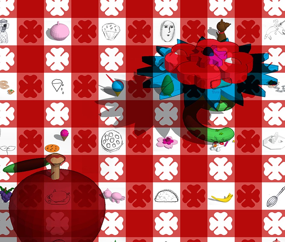 Corinne Okada Design Picnic Tablecloth Capturing Design Process