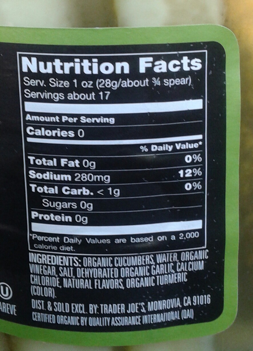 Dill Pickle Juice Nutrition Facts Besto Blog