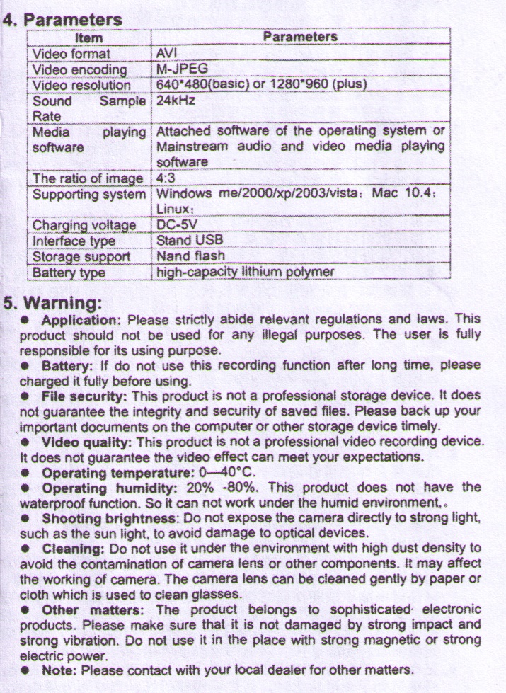 FAMILY HISTORY CHANNEL : HD Ballpoint Pen Video Recorder Manual