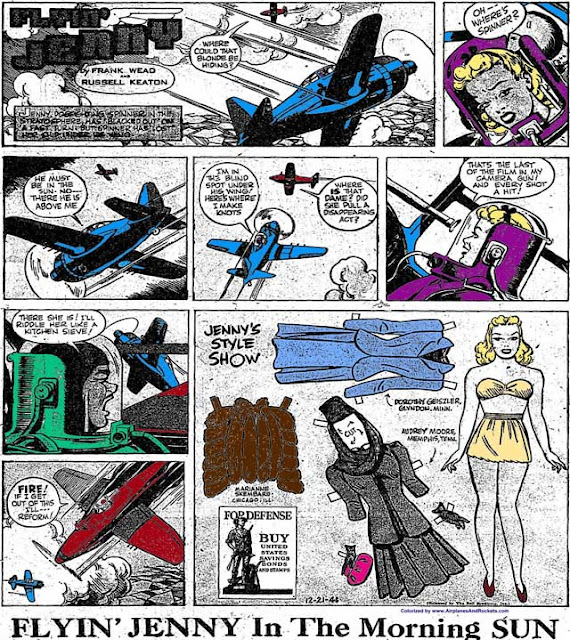 Flyin Jenny comic strip, 21 December 1941 worldwartwo.filminspector.com