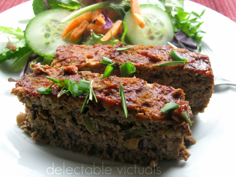 Delectable Victuals Turkey and Soy Bean Meatloaf
