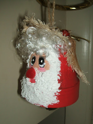 Better Budgeting: Homemade Christmas Ornaments: Santa Clay Pots