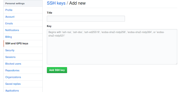Add SSH Key into Github account