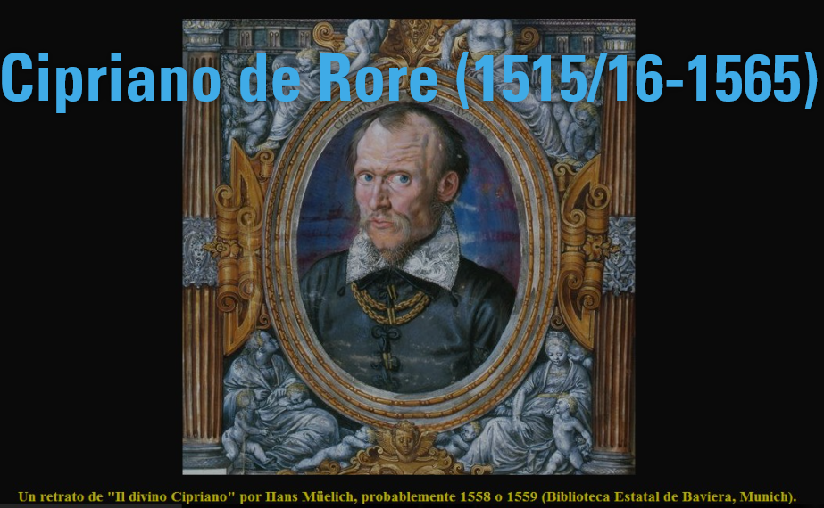 Cipriano de Rore (1515/16-1565)