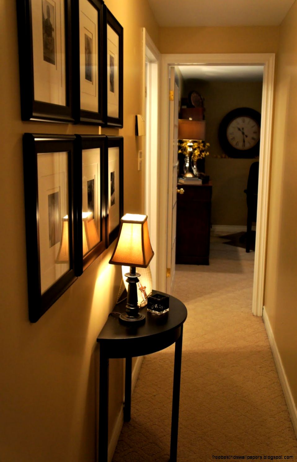 Narrow Hallway Decorating on Pinterest  Home Office Lighting