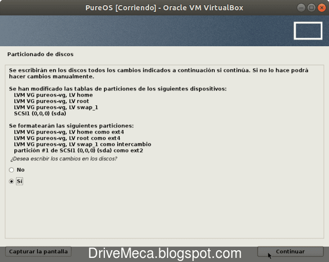 Verificamos la distribucion de particiones LVM