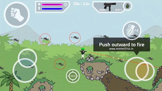 Sniper Rain Mod for Doodle Army2: Mini Militia - Unlimited Boost