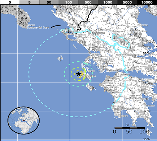 Lixourion_Greece_Earthquake_epicenter_map