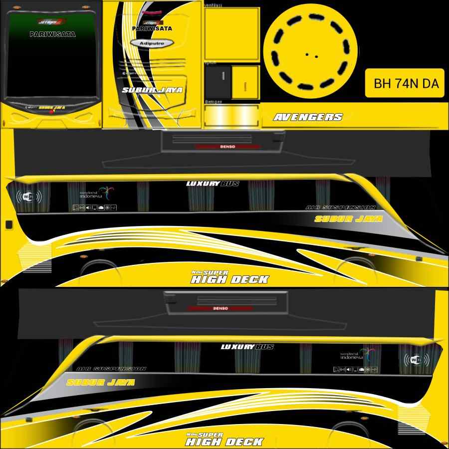Livery Bus Simulator Indonesia Primajasa Livery Bus