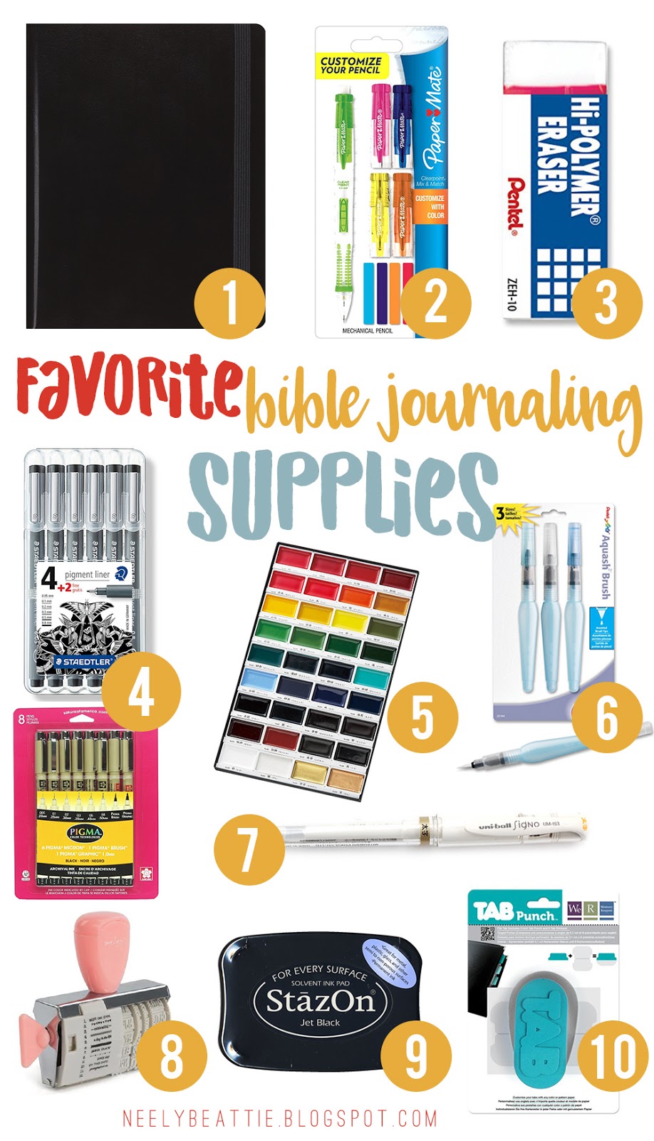 Top 10 Bible Journaling Supplies neely beattie