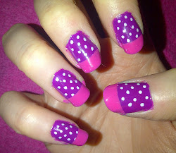 purple pink nail designs polka dots dot complicated anything came too