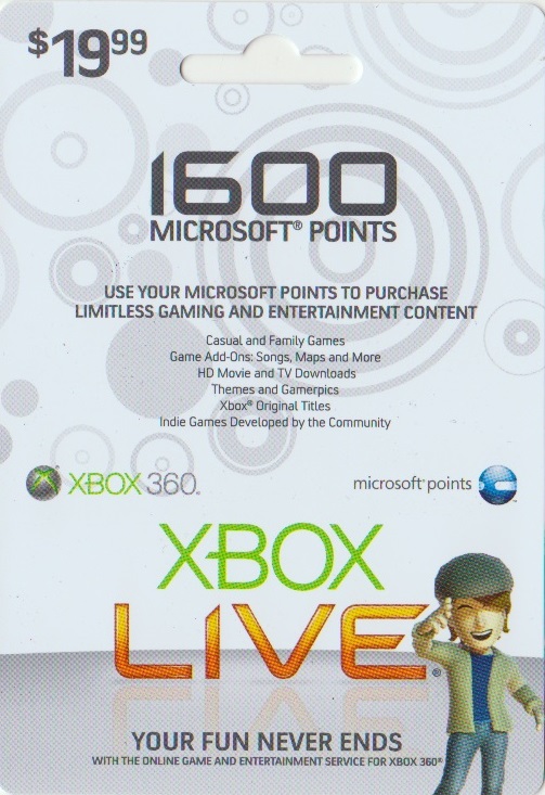 Collectomania Game Cards XBox Points