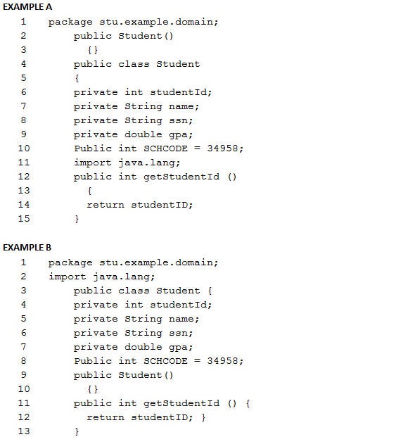 Section 4 Oracle Java Fundamental Quiz