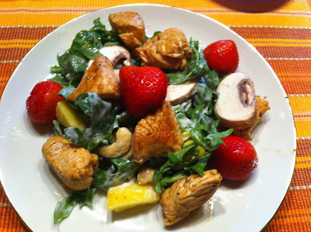 Wessels low carb Welt: Putenbrust auf Rucola-Salat