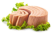 tuna steak with garnish