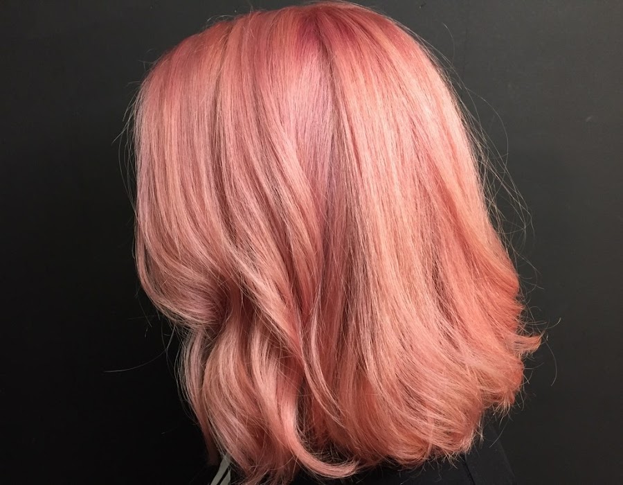 pink champagne hair