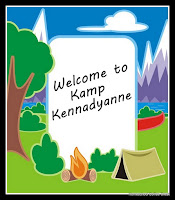 Welcome to Kamp Kennadyanne on Homeschool Coffee Break @ kympossibleblog.blogspot.com - How we created our own "day camp" for the one kid that wasn't going on the youth group trip! 