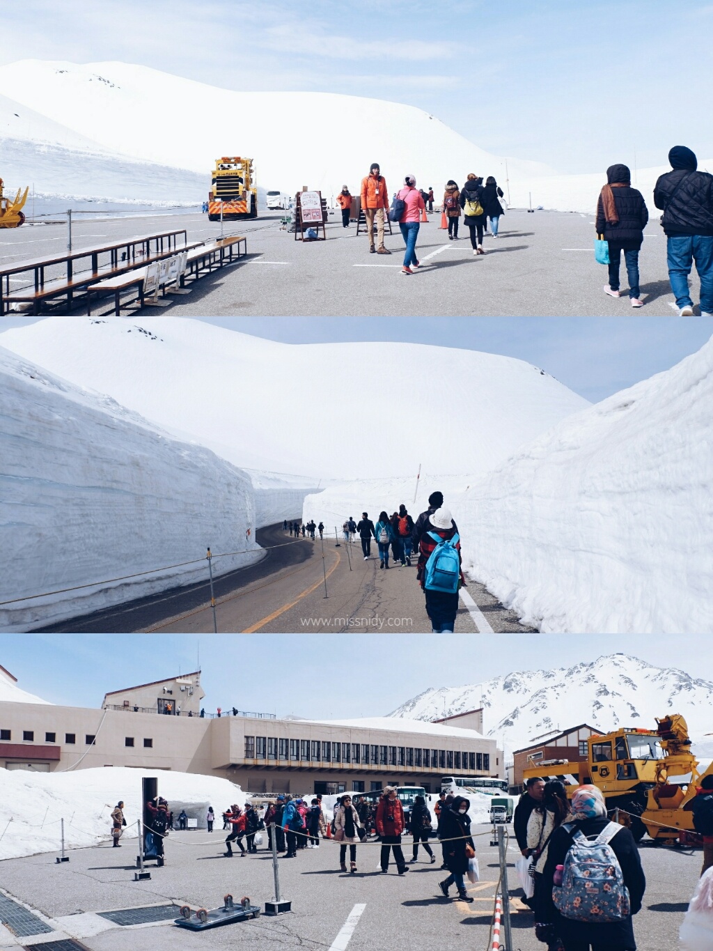 snow wall in tateyama kurobe alpine route