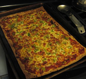 homemade pizza with lavash crust