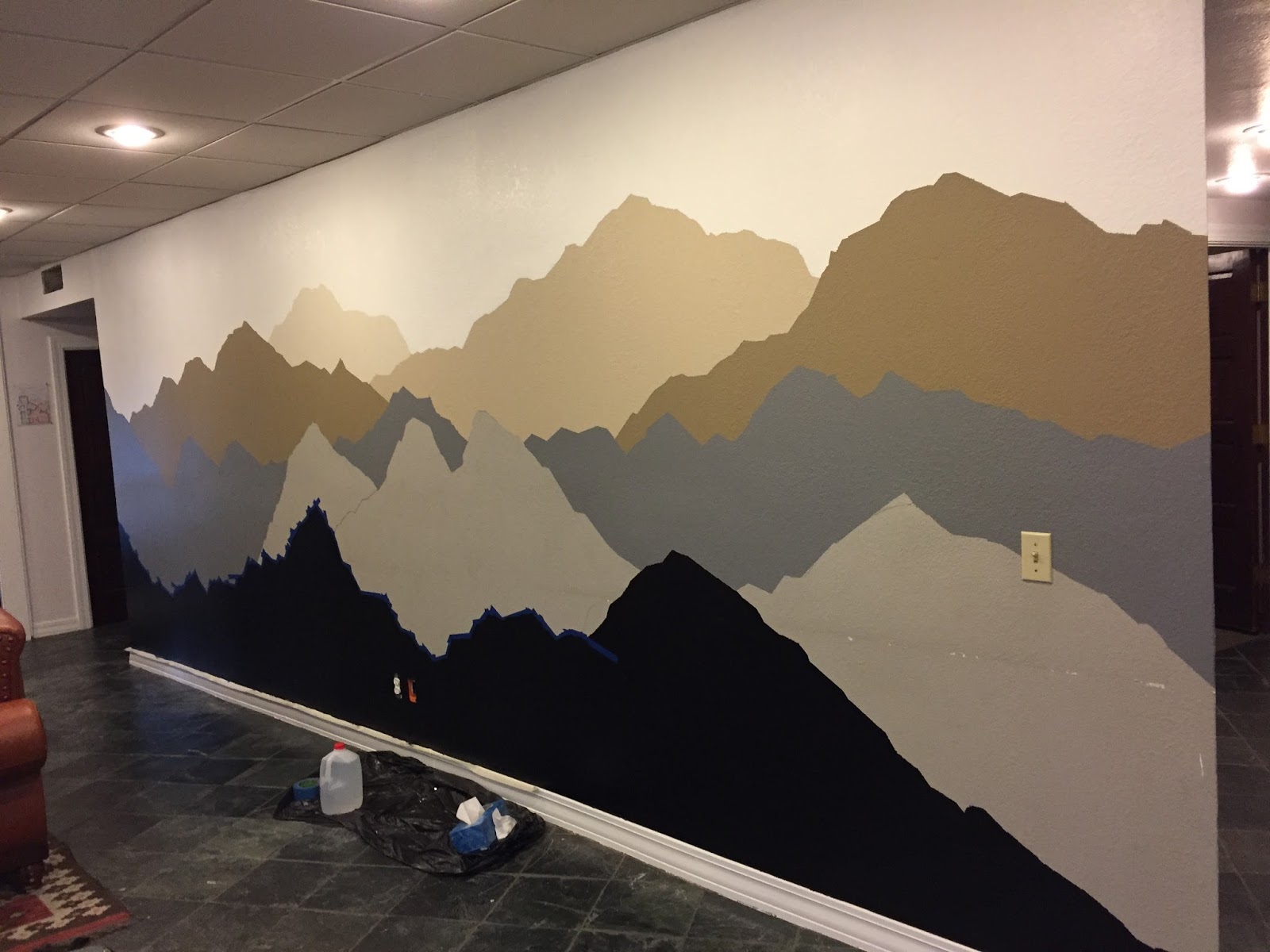 DIY Mountain Mural