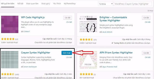 WordPress Crayon Syntax Highlighter