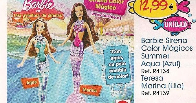 barbie sirena colores magicos