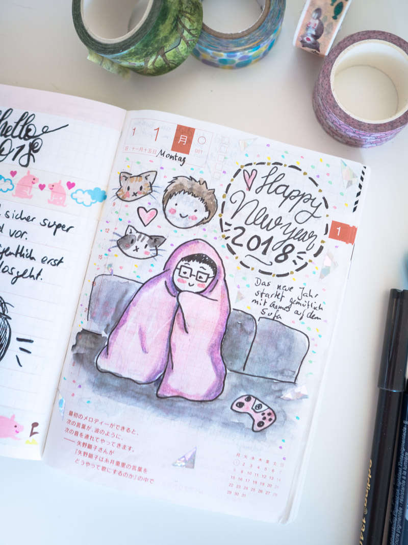 KuneCoco • Hobonichi Techo 2018 Hobonichi Seite 1