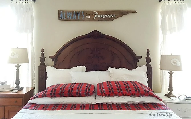 Adding plaid to your home decor is s great way to warm up your home during the winter months. Let me inspire you as I share several ways I'm decorating with plaid in my home. Read more at diy beautify! 
