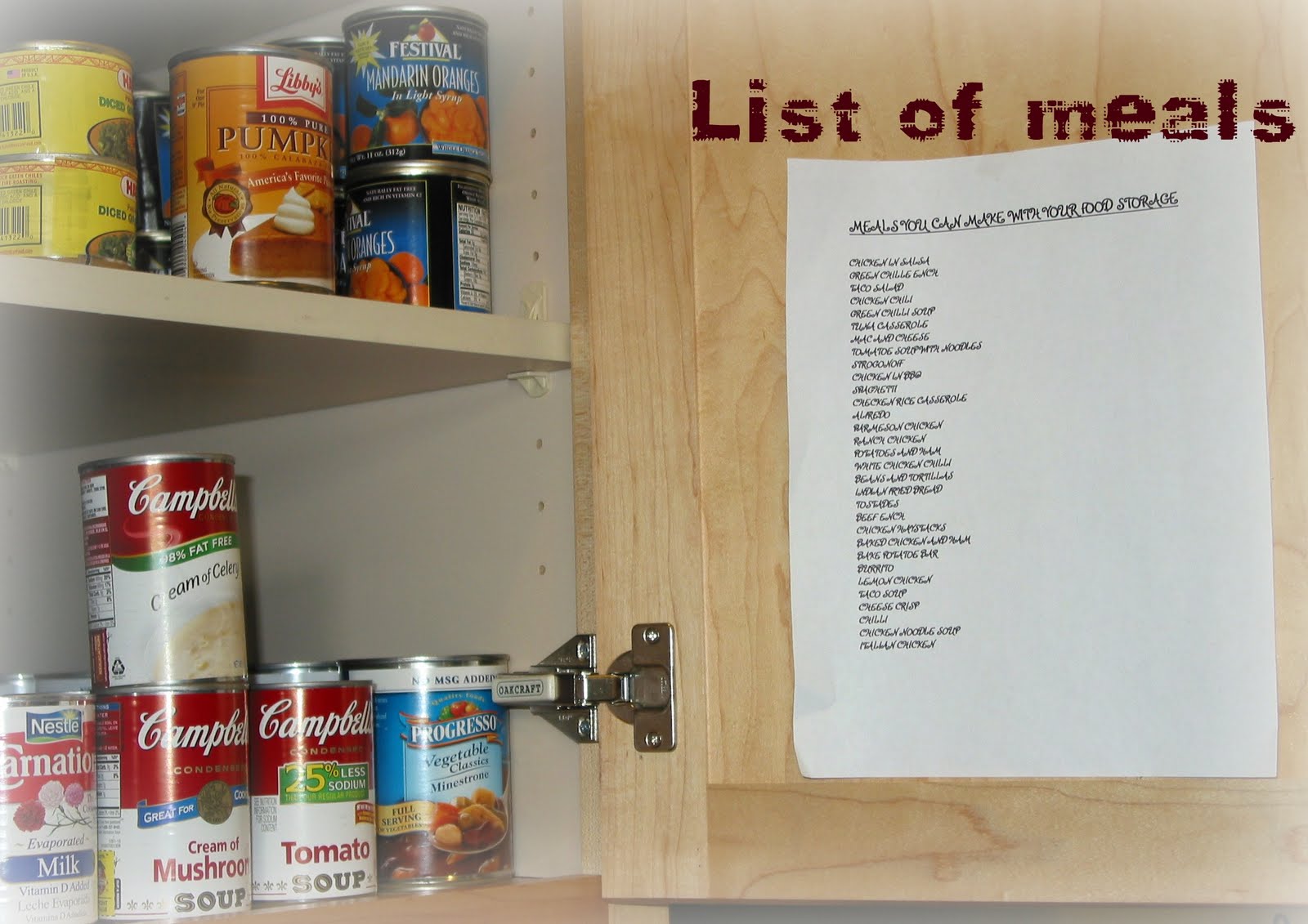 ORGANIZED R U How to Organize your 3 month FOOD SUPPLY!!! Part one