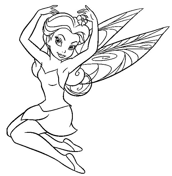 fairie coloring pages - photo #17