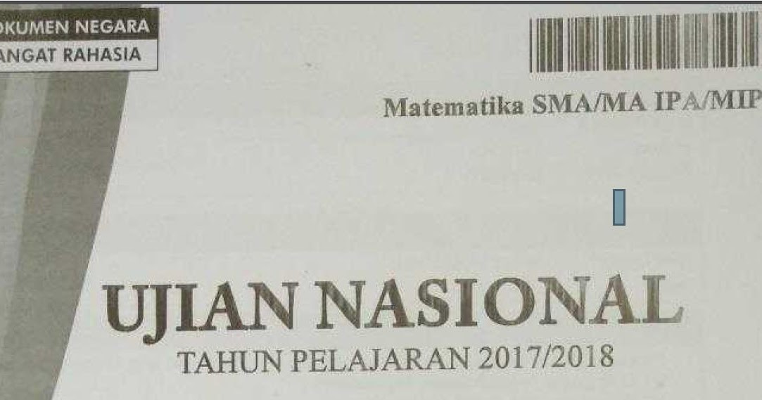Ruang Kimia Download Soal Un Matematika Sma Tahun 2018