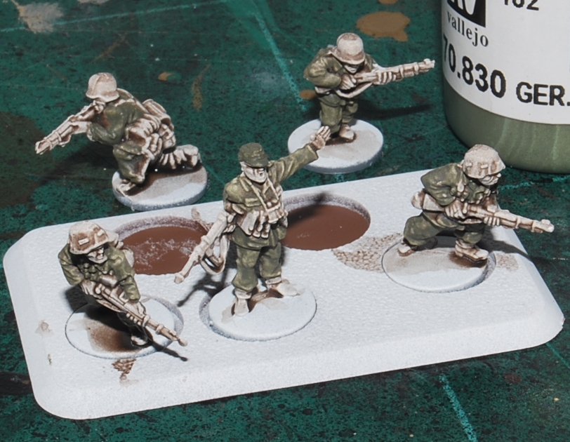 MiniKingdom Flames of War, Open Fire painting progress.