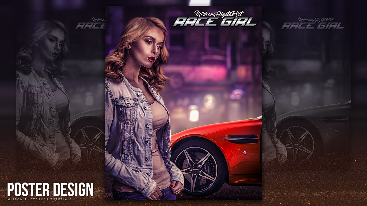 Create a Racing Game Poster Manipulation Effect In Photoshop CC