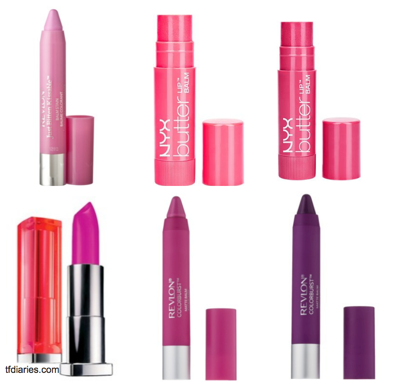 pink and purple lip color under $10