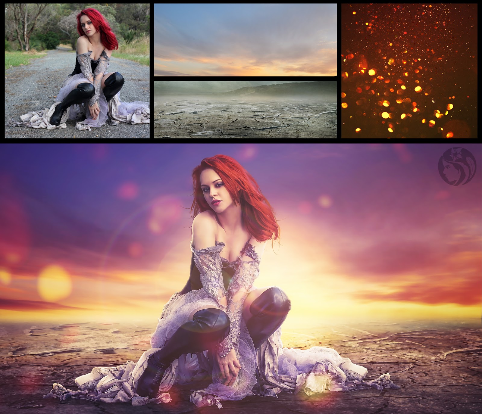 Fantasy Sunset Effect Manipulation Tutorial [Add Lens Flare]