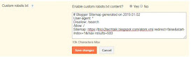 how to add custom robots.txt file on blogger