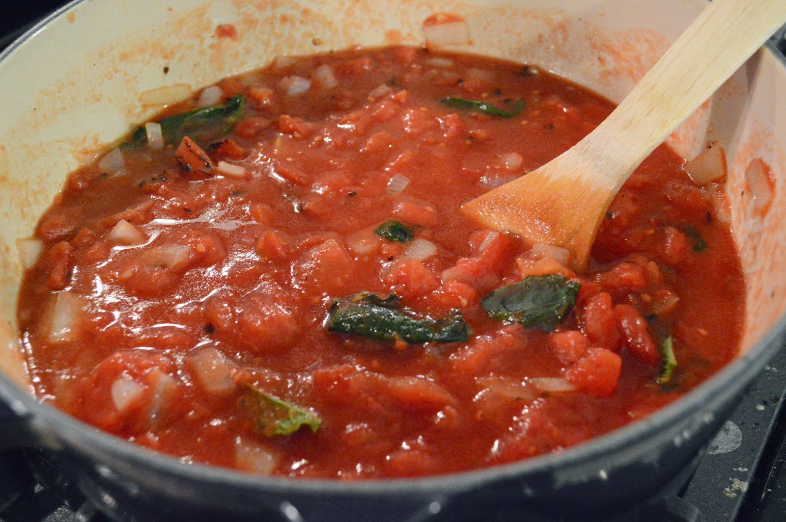 The Busted Athlete Nonna's spaghetti sauce