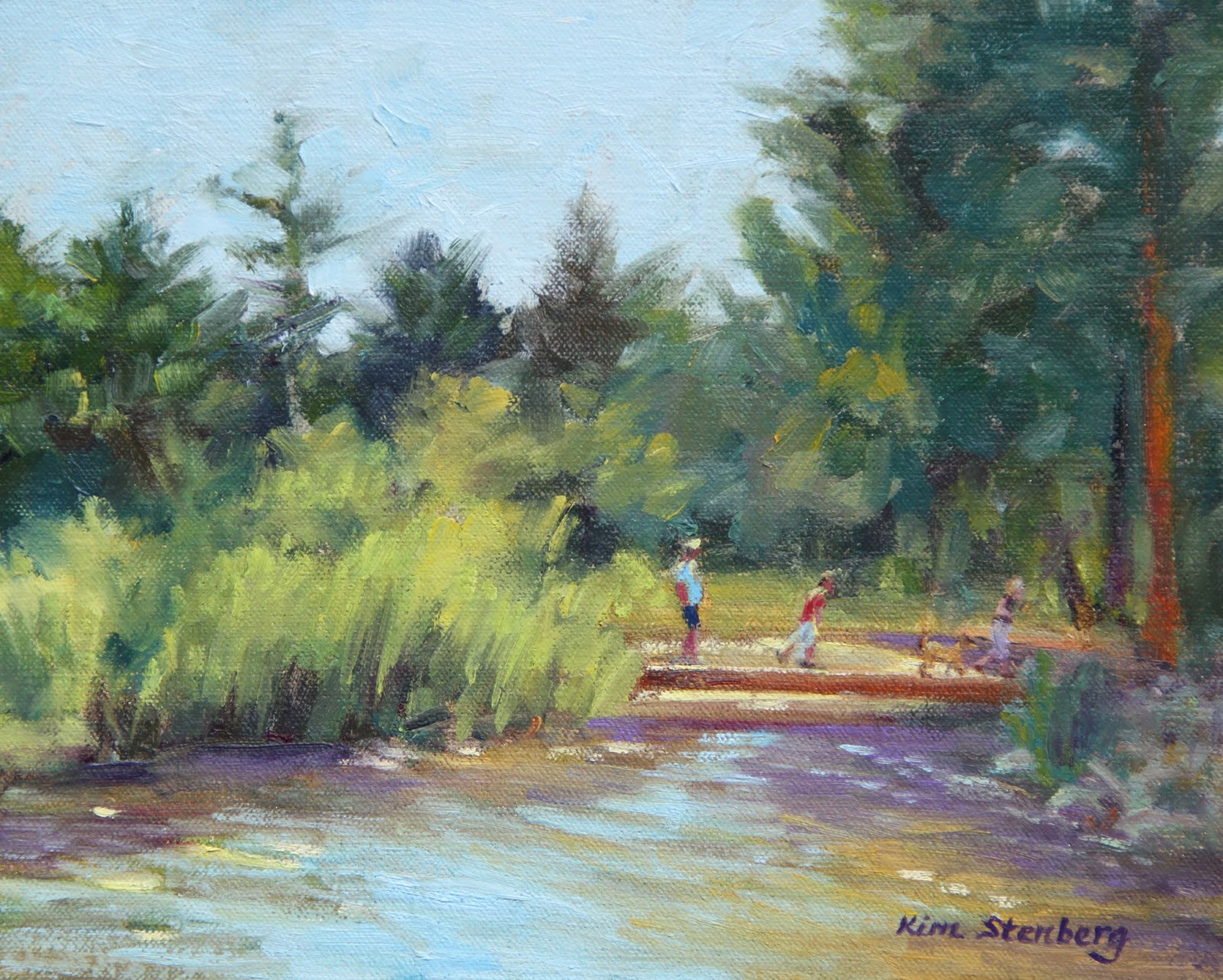 Kim Stenberg's Painting Journal "Crossing the Mississippi, Minnesota