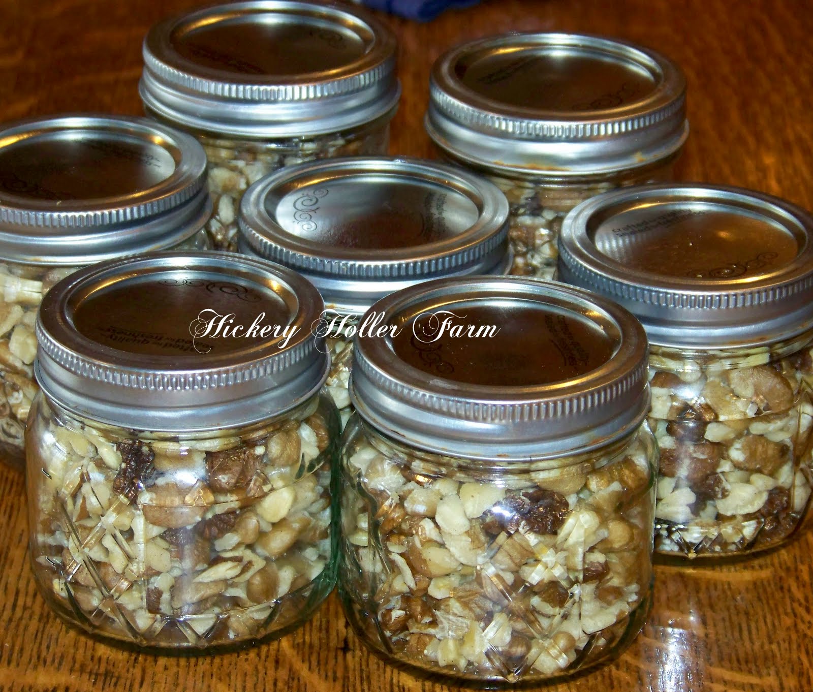 Hickery Holler Farm Shelling Black Walnuts