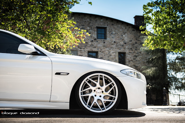 2015 BMW 5 Series Fitted With 20 Inch BD-3’s in Silver - Blaque Diamond Wheels
