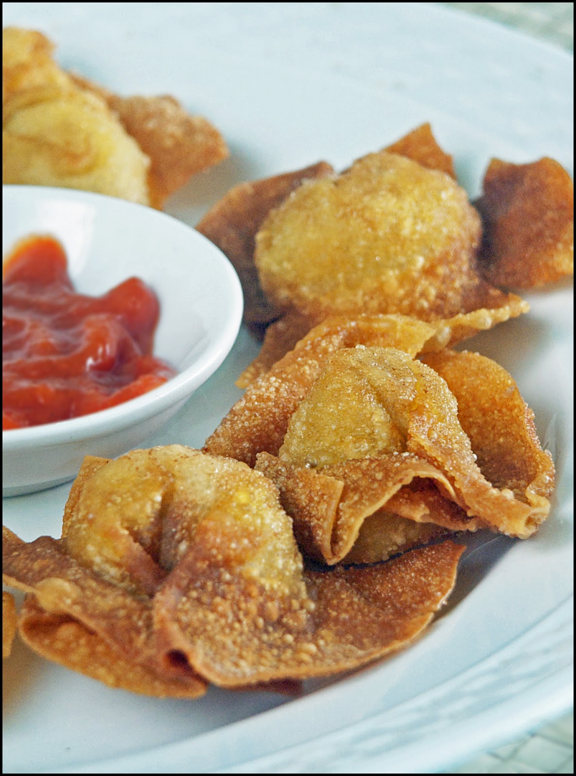 Fried Wontons | KitchenTigress