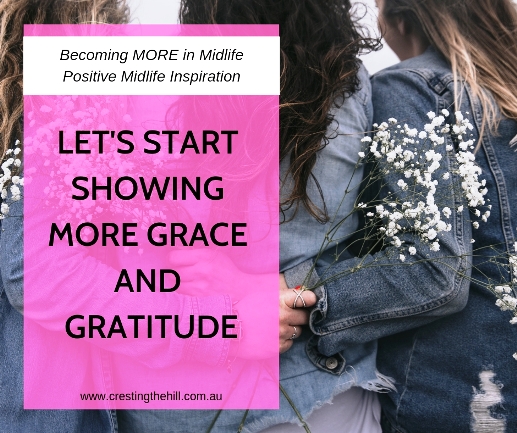 Acting graciously allows us to let go of judgement and expectation and that in turn allows room for gratitude for all that we have in our lives. #grace #gratitude