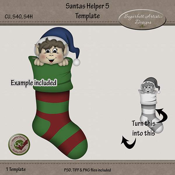 Sugarbutt Artistic Designs New Elf Template in Store