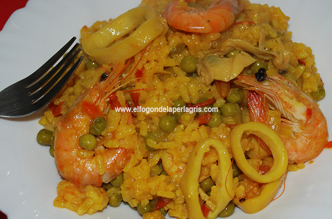 Paella de mariscos Paella de mariscos